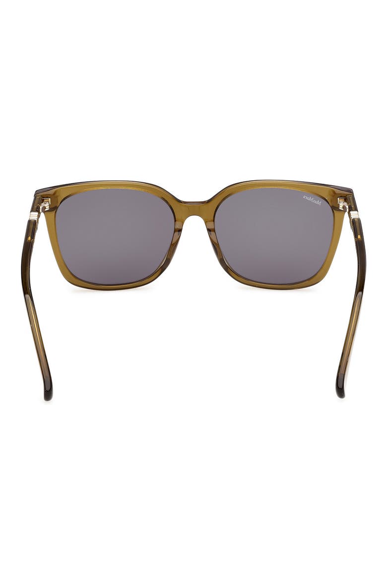 55mm Round Sunglasses, Alternate, color, SHINY LIGHT GREEN / SMOKE