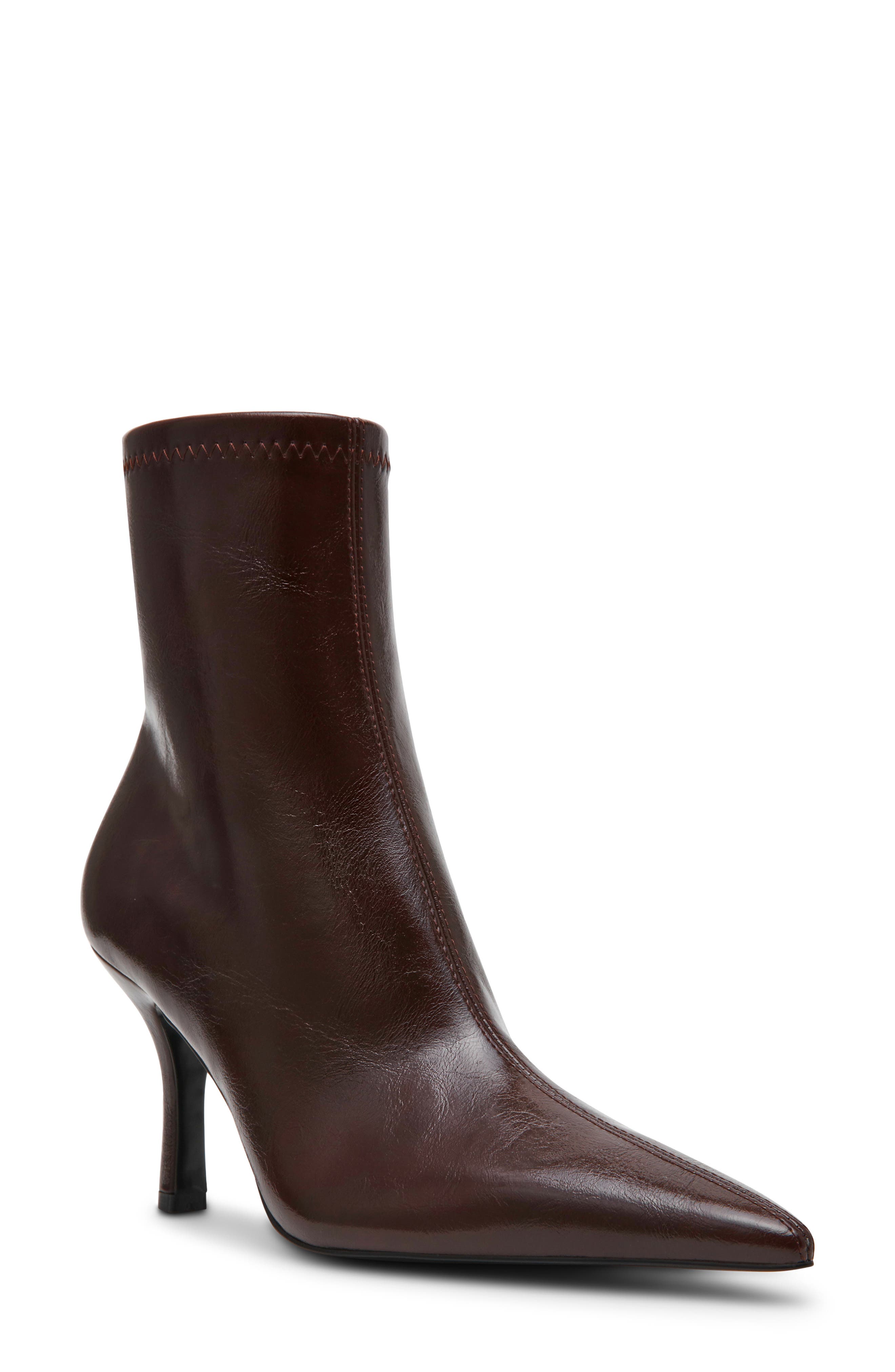 Tashey Pointed Toe Bootie, Main, color, BURGUNDY