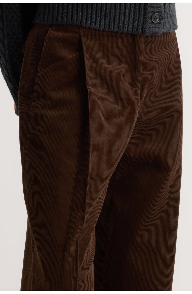 Modern Citizen Austino Corduroy Barrel-Leg Pant, Alternate, color, Chocolate