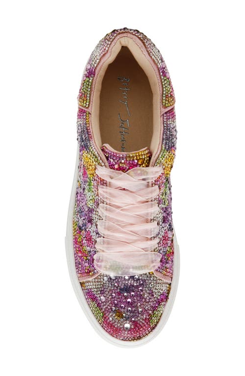 Betsey Johnson Women's Sidny Rhinestone Platform Sneakers In Bright Floral