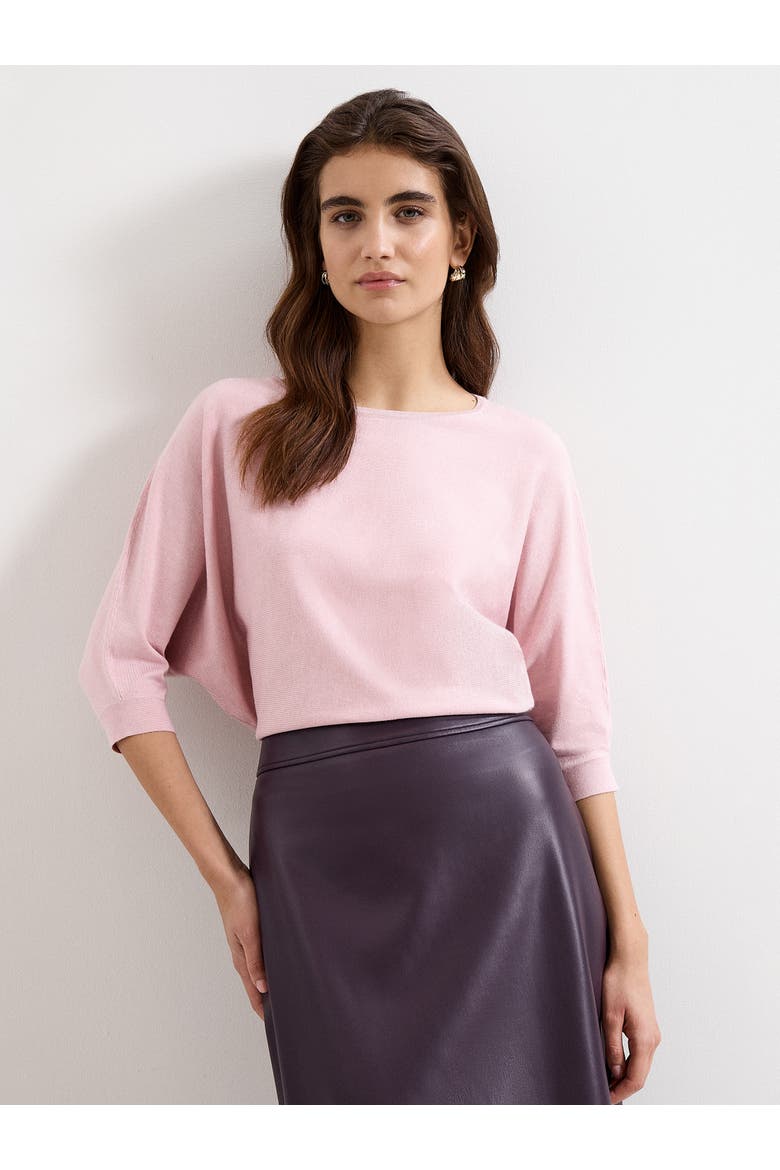 Sculpted Draped Knit Jumper, Main, color, Pink