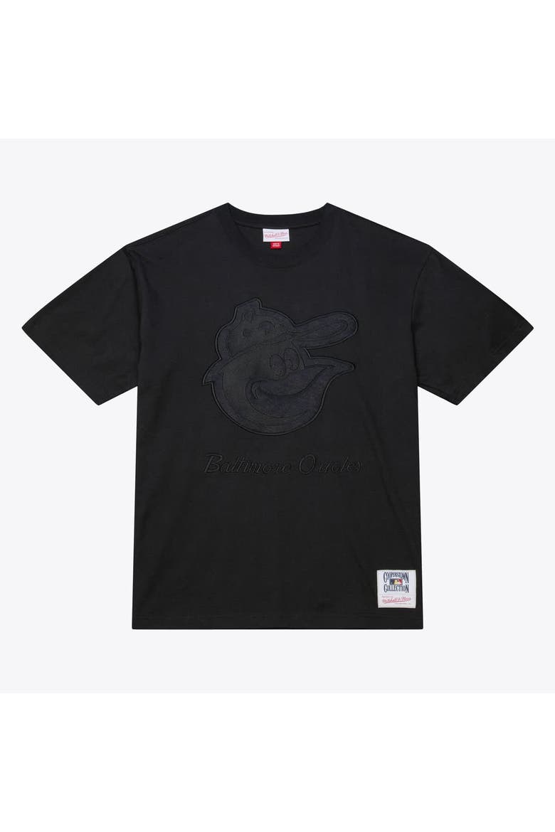Men Mitchell & Ness Black Baltimore Orioles Cooperstown Collection Phantom T-Shirt, Main, color, Black