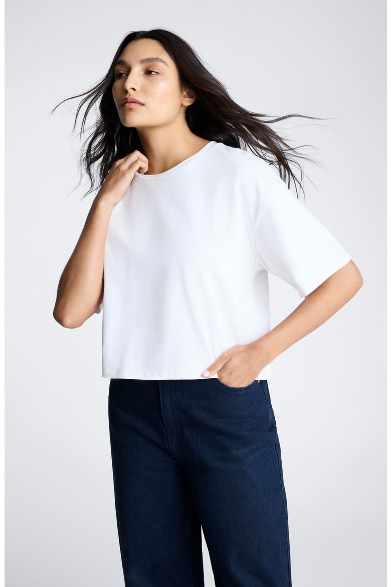 Heavyweight Cotton Jersey T-Shirt, Alternate, color, PURE WHITE