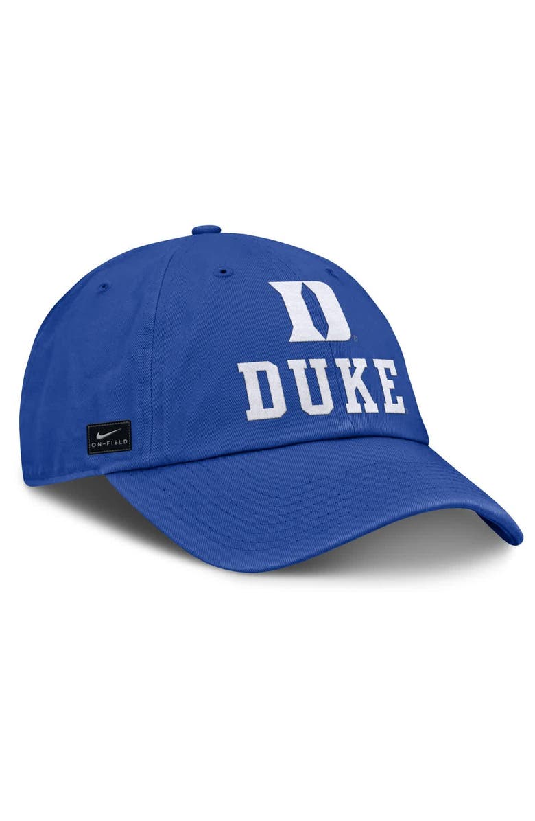 Nike Men's Nike Royal Duke Blue Devils 2025 Sideline Club Adjustable Hat, Alternate, color, 