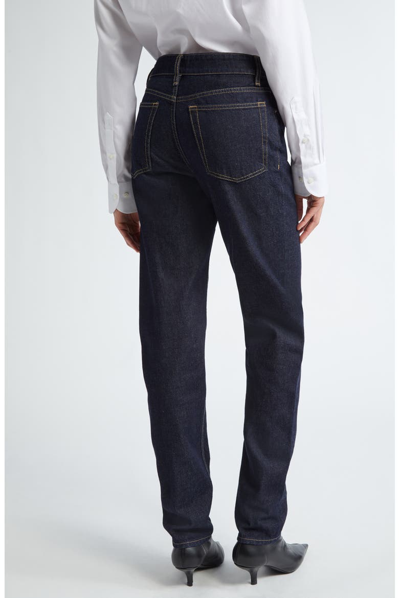 Low Rise Organic Cotton Tapered Straight Leg Jeans, Alternate, color, SLATE 245