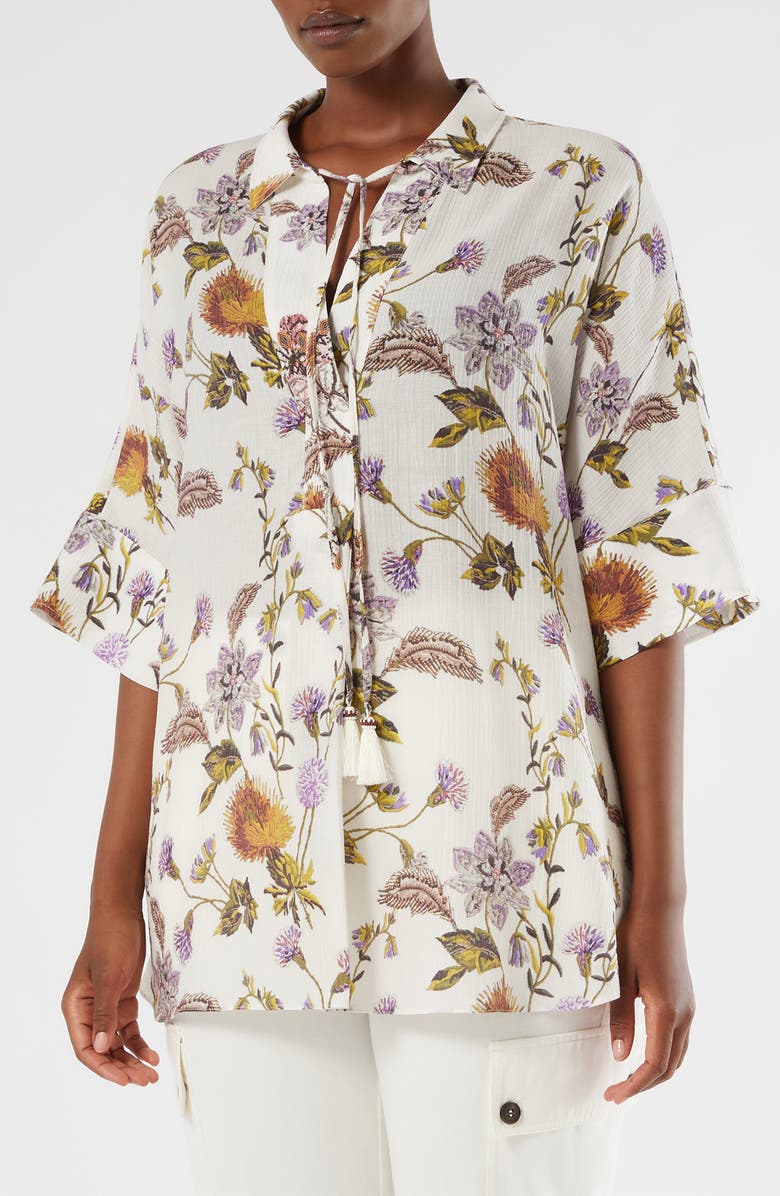 Marina Rinaldi Mrs. Senior Crepe Shirt, Main, color, 