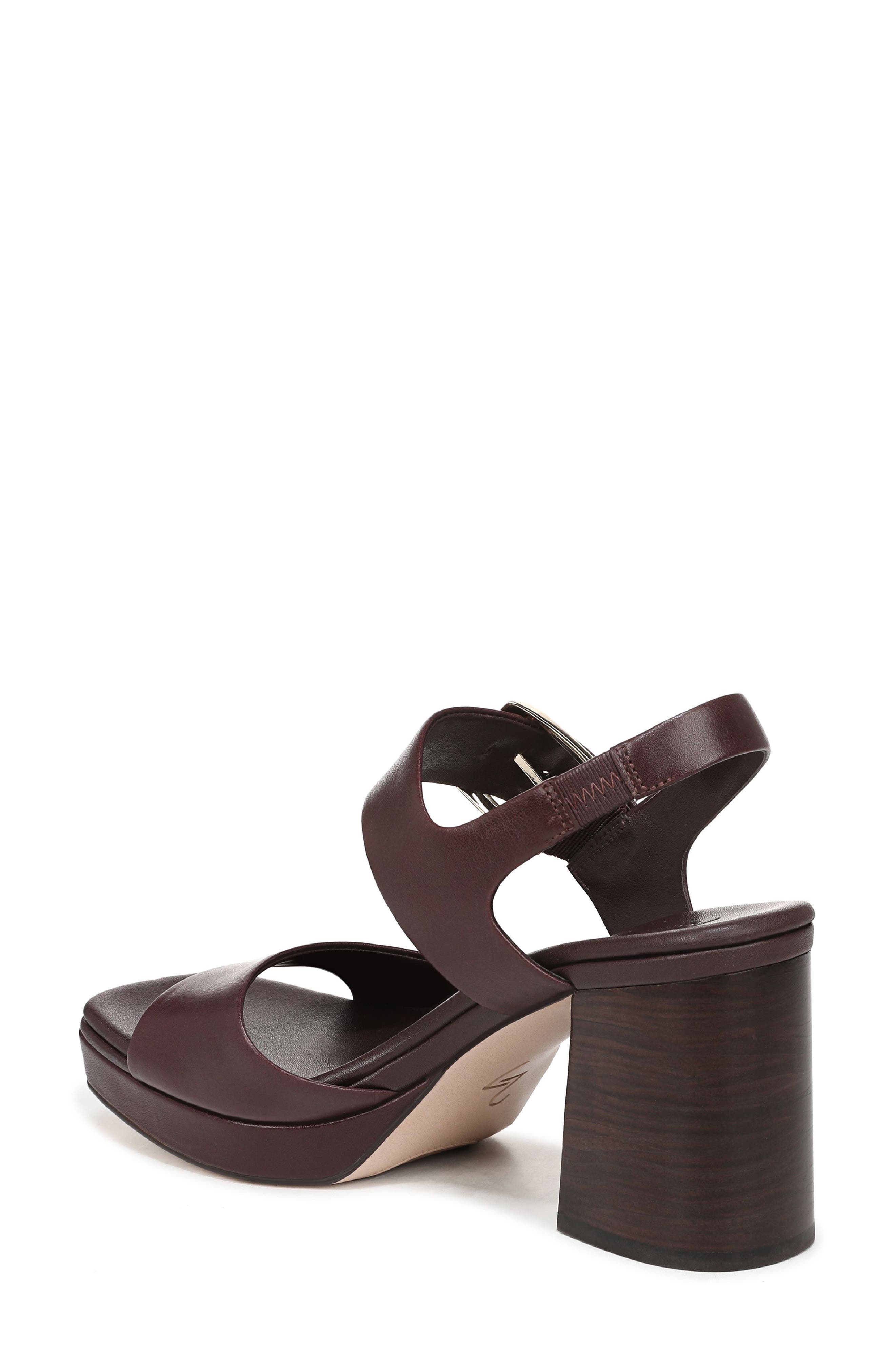 Phillipa Block Heel Sandal, Alternate, color, RUBY NOIR BROWN