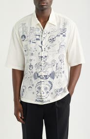 AllSaints Ignis Short Sleeve Button-Up Shirt