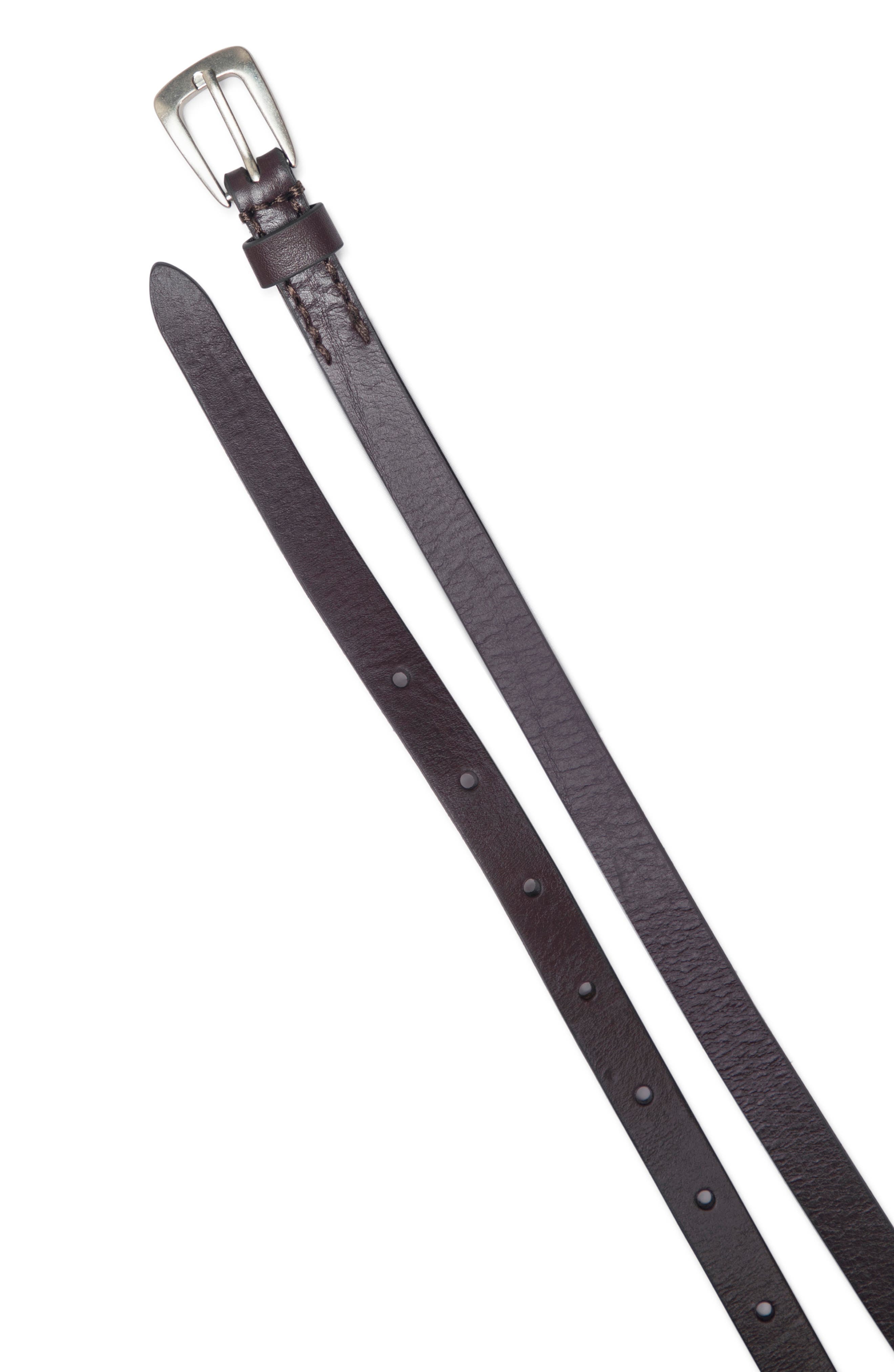 AllSaints Convertible Leather Belt Bag, Alternate, color, Oxblood Red