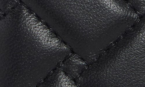 Kurt Geiger London Quilted Leather Flap Wallet In Black