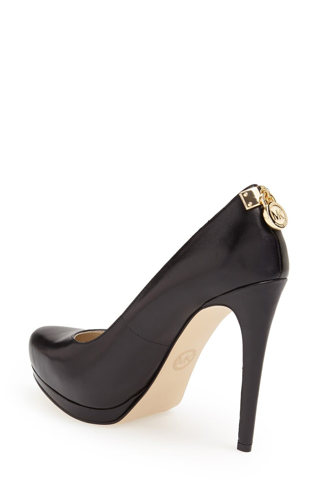 'Hamilton' Platform Pump, Alternate, color, BLACK