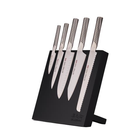 Bitoku Ukon Essentials 6 Piece Knife Set with Magnetic Block