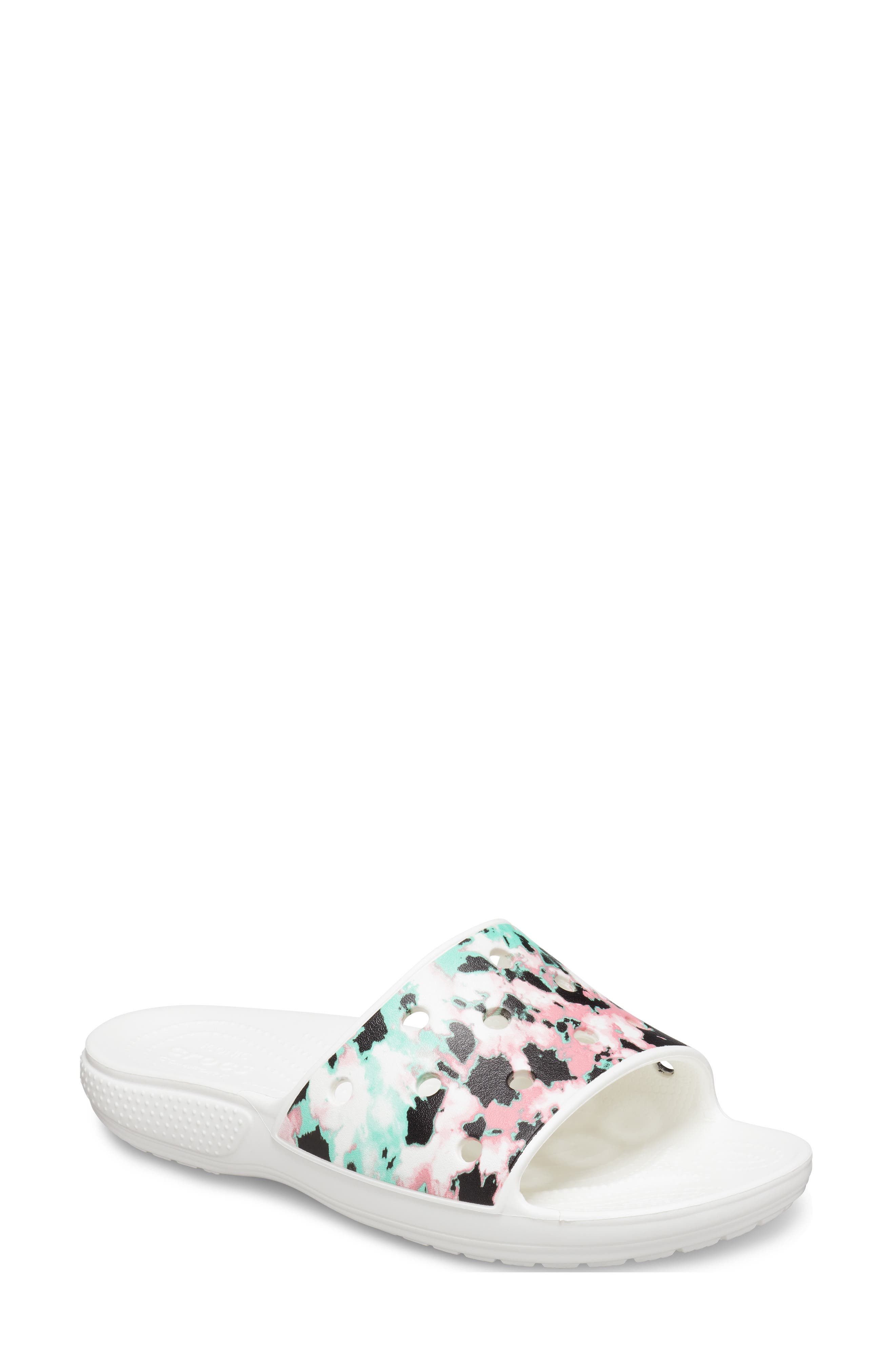 CROCS ™ Classic Tie Dye Mania Slide Sandal (Women) | Nordstrom display picture 3