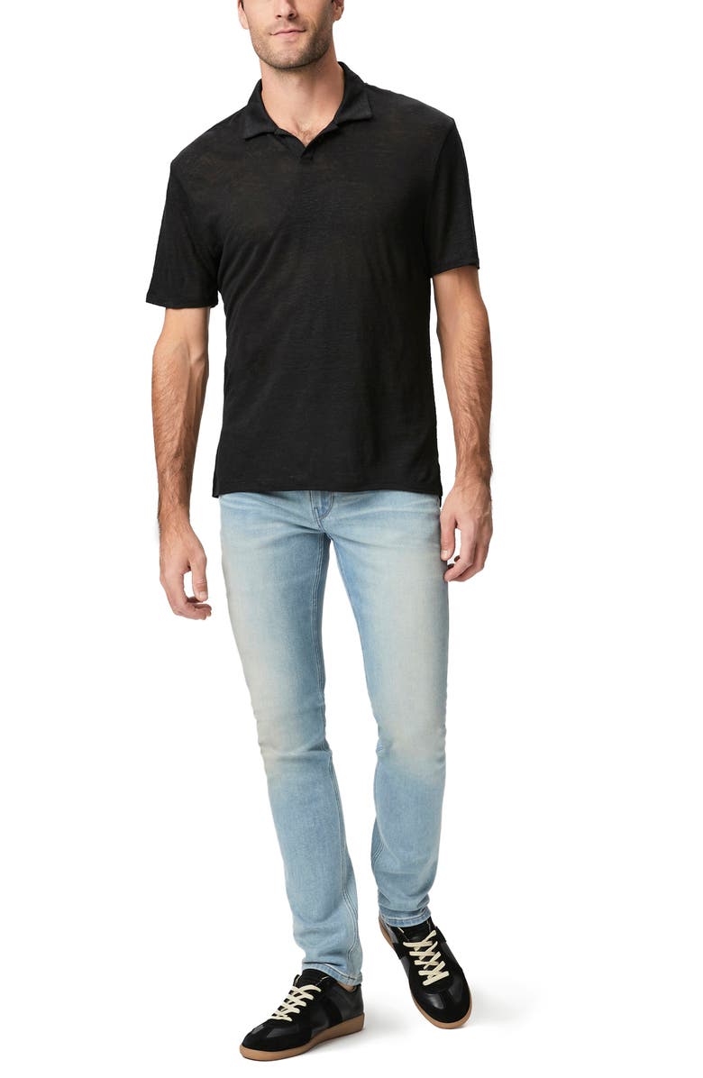 PAIGE Shelton Slub Linen & Cotton Polo, Alternate, color, 