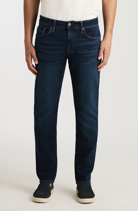 Marcus Slim Straight Leg Jeans (Dark Brushed Organic Vintage) (Regular, Big & Tall)