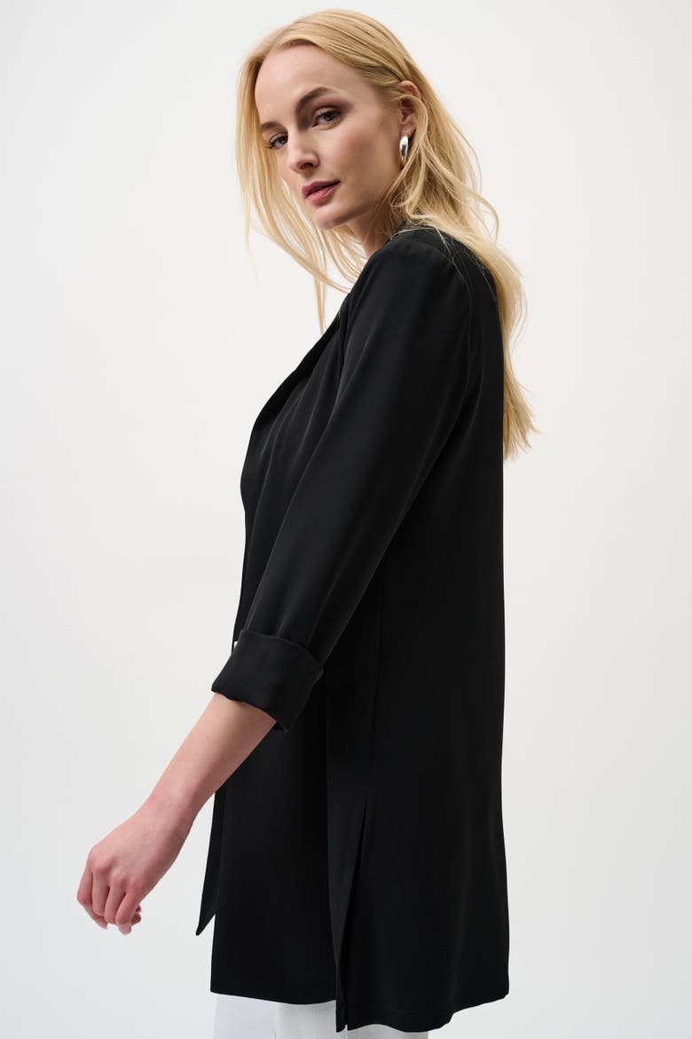 Classic Long Blazer, Alternate, color, Black