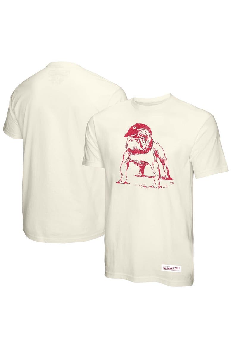 Men's Mitchell & Ness  Cream Georgia Bulldogs Vintage Tone T-Shirt, Main, color, Cream