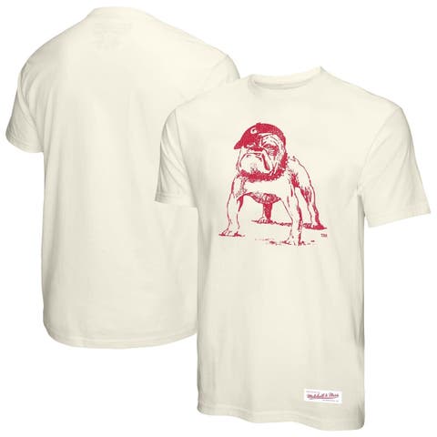 Men's Mitchell & Ness  Cream Georgia Bulldogs Vintage Tone T-Shirt