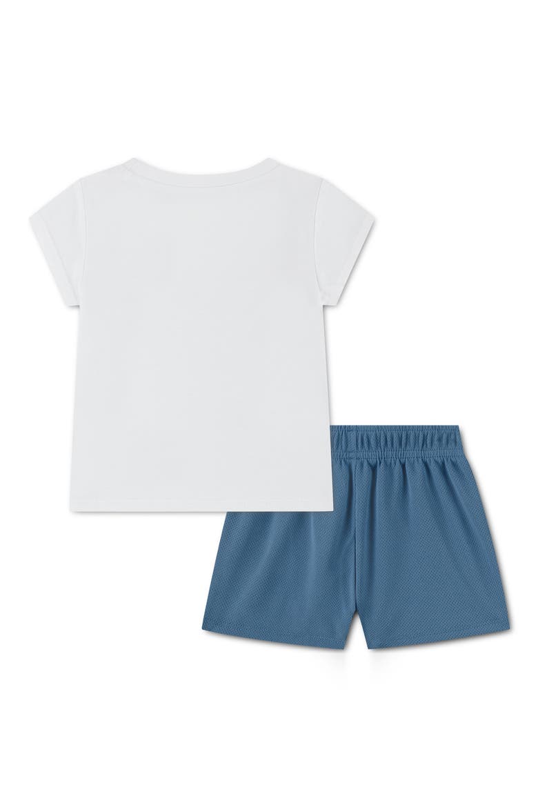 New Impressions Logo T-Shirt & Shorts Set, Alternate, color, NIKE AEGEAN STORM