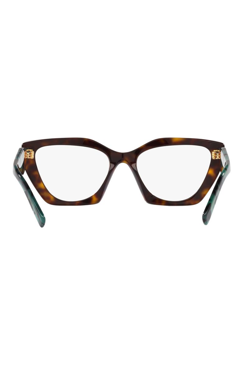54mm Cat Eye Optical Glasses, Alternate, color, TORTOISE