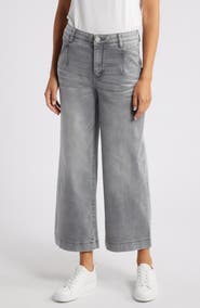 Wit & Wisdom 'Ab'Solution Wyatt Skyrise V-Pocket Ankle Wide Leg Jeans