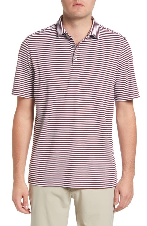 Virtue Piqué Stripe Recycled Blend Polo