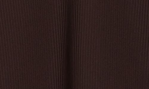 90 Degree By Reflex Chill Tech Rib Venture Mock Neck Top In Brown