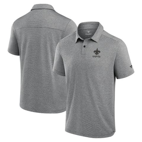 Men's Fanatics Signature Black New Orleans Saints Front Office Tech Polo Shirt