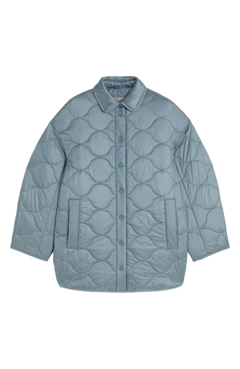 MM by Max Mara Zante Quilted Jacket, Alternate, color, Avio