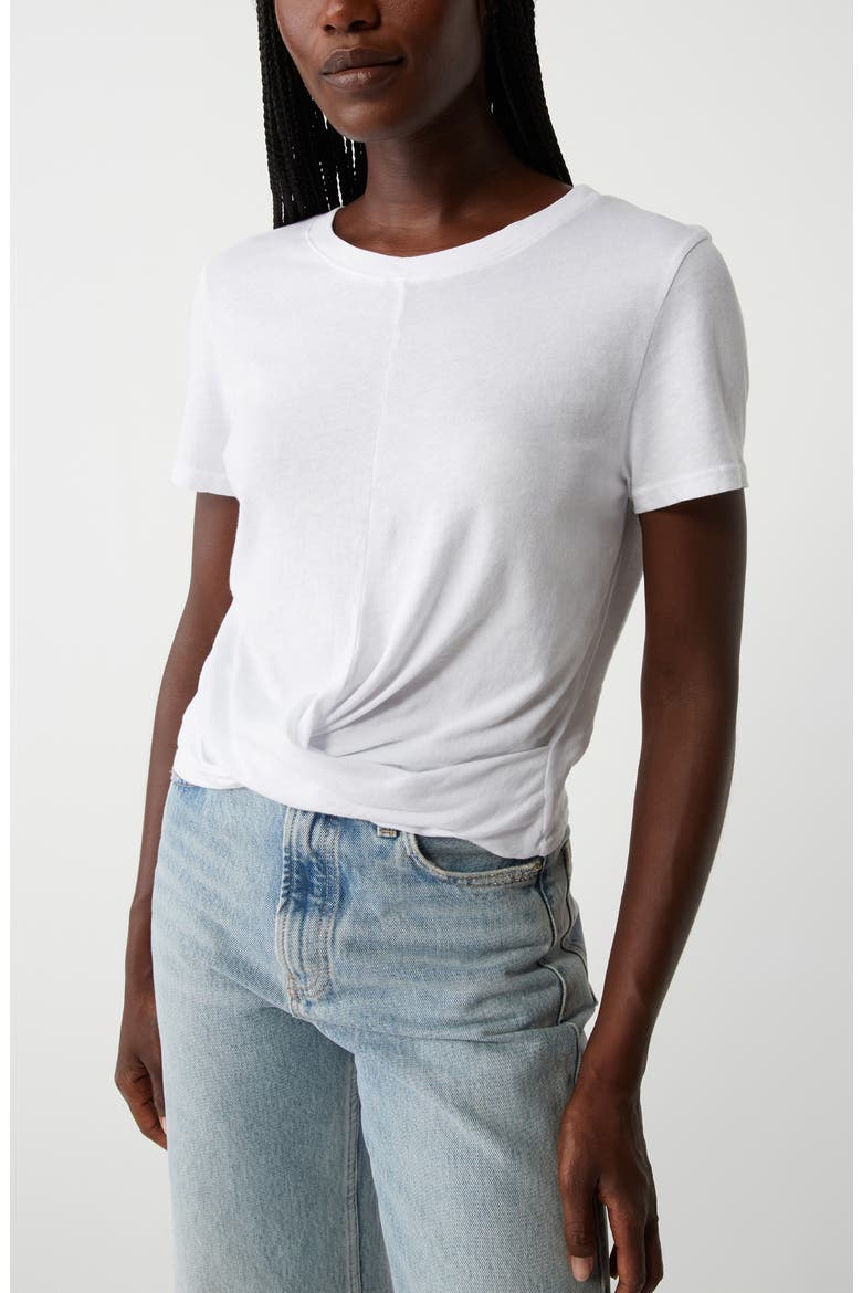 Hollis Criss Cross T-Shirt, Alternate, color, WHITE