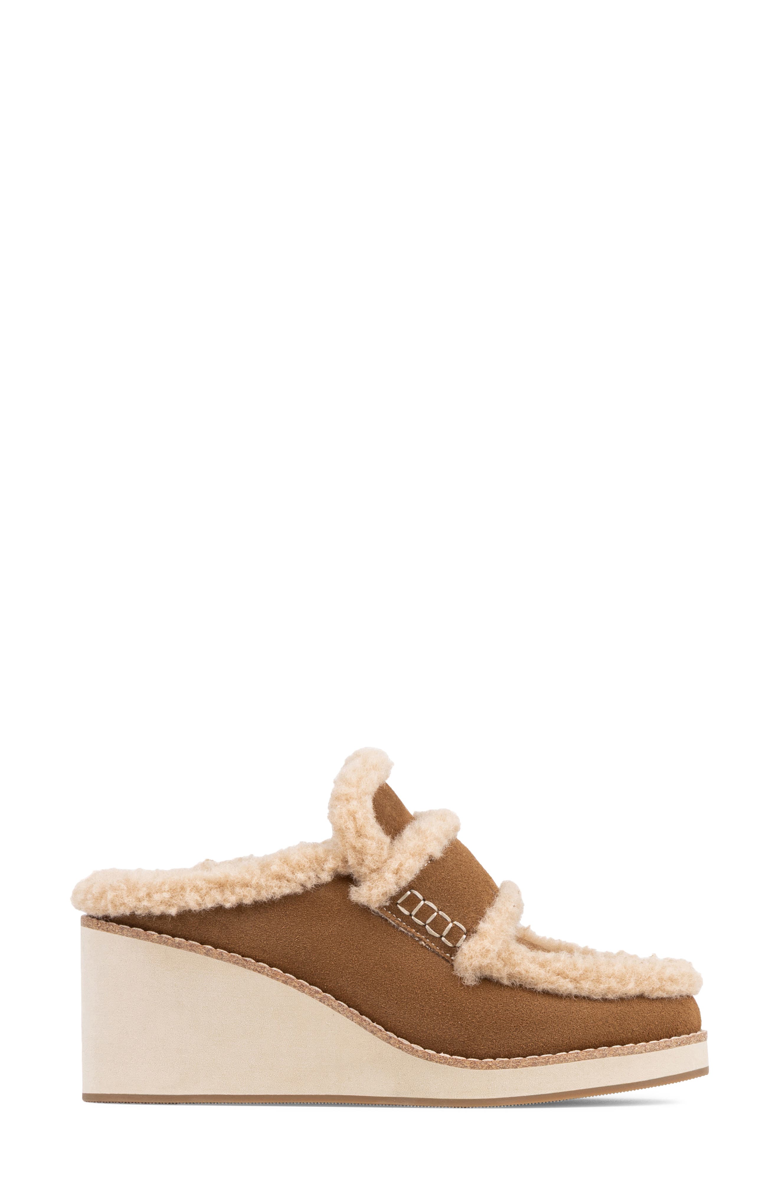 Jackpot Leather Wedge Mule, Alternate, color, SADDLE