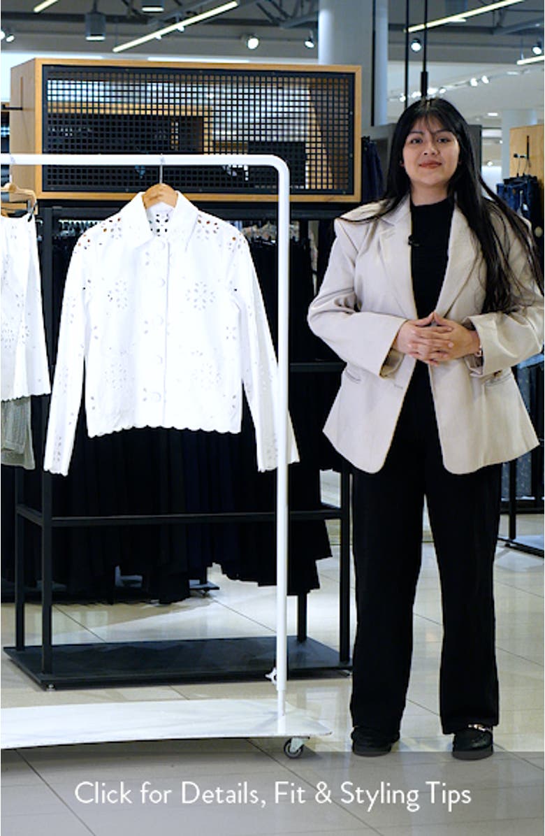 Eyelet Lace Jacket, sales video thumbnail