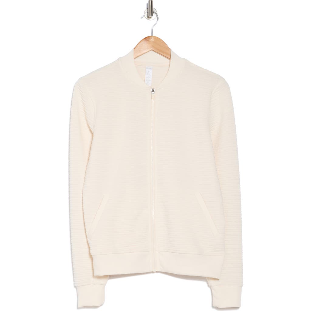 Marika Harlow Bomber Jacket In Whitecap Grey