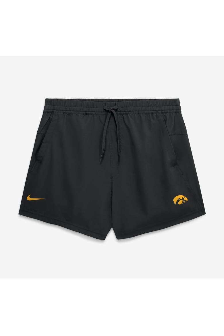 Men's Nike Black Iowa Hawkeyes Primary Logo Form Shorts, Main, color, Black