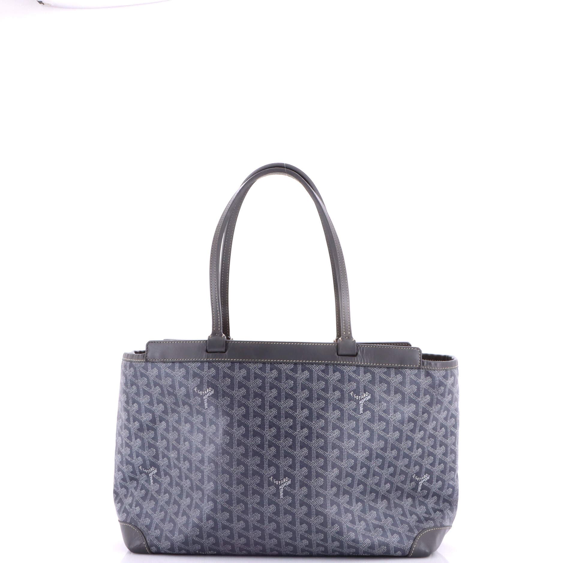 Pre-Owned Goyard Bellechasse Bag Coated Canvas PM, Alternate, color, Gray