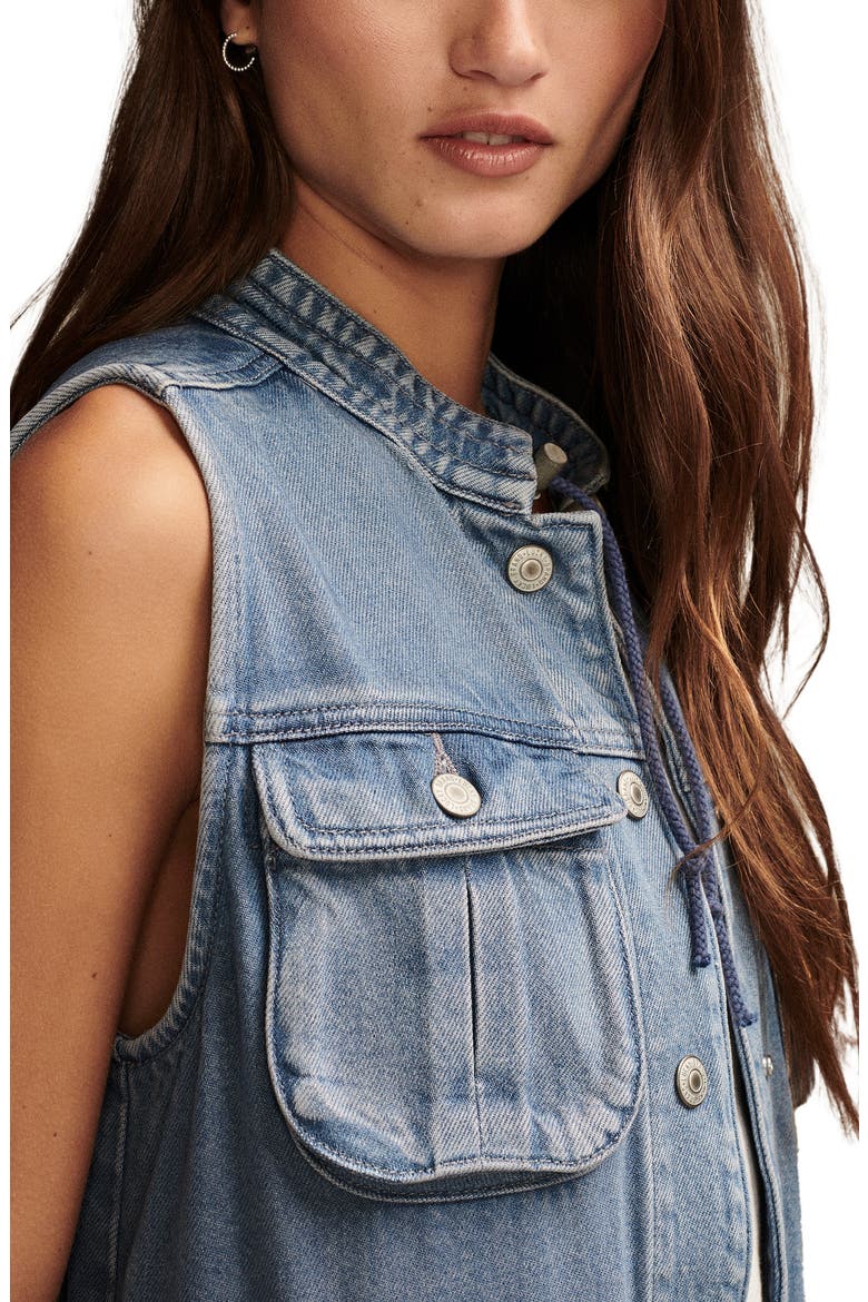 Utility Denim Vest, Alternate, color, LAKESIDE