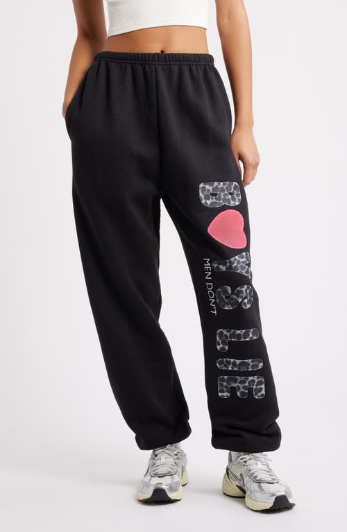 Boys Lie Caitlyn Coded Kimmy Logo Joggers In Black