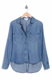 Split Back Button Down Shirt