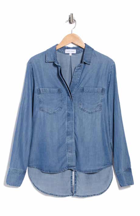 Split Back Button Down Shirt