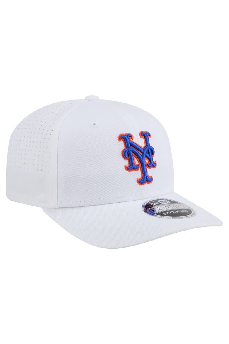Men's New Era White New York Mets COOLERA 9SEVENTY Adjustable Hat, Alternate, color, White