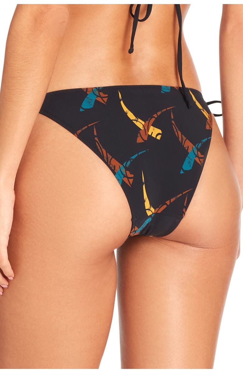VALIMARE Lisbon Printed Bikini Bottom, Alternate, color, Black
