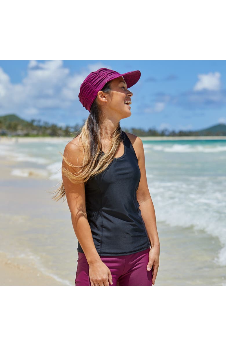 UV Skinz Racerback Swim Tank, Alternate, color, Black