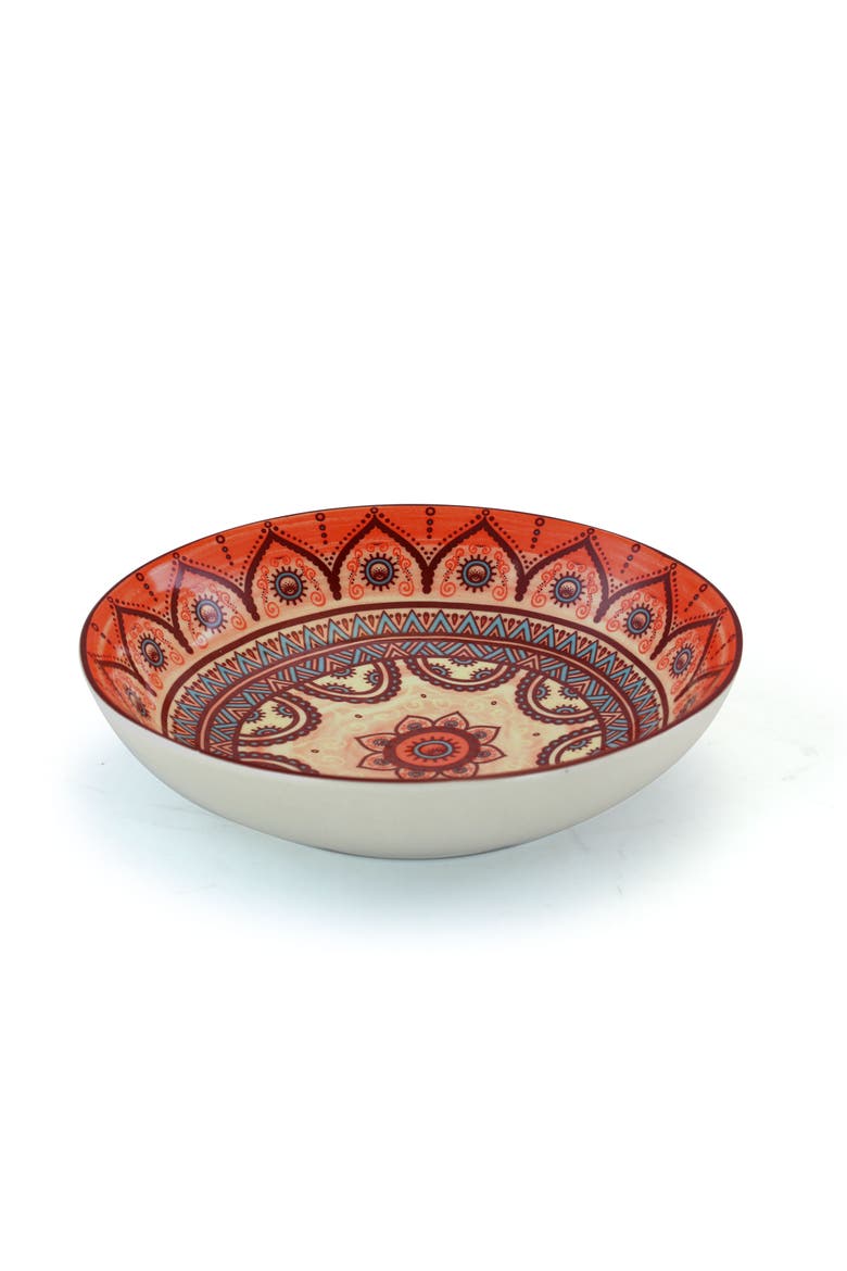Zen Rust Mozaik 16 Piece Dinnerware Set, Alternate, color, Orange