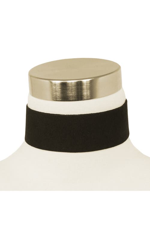 Olivia Welles Sedona Faux Suede Choker Necklace In Multi