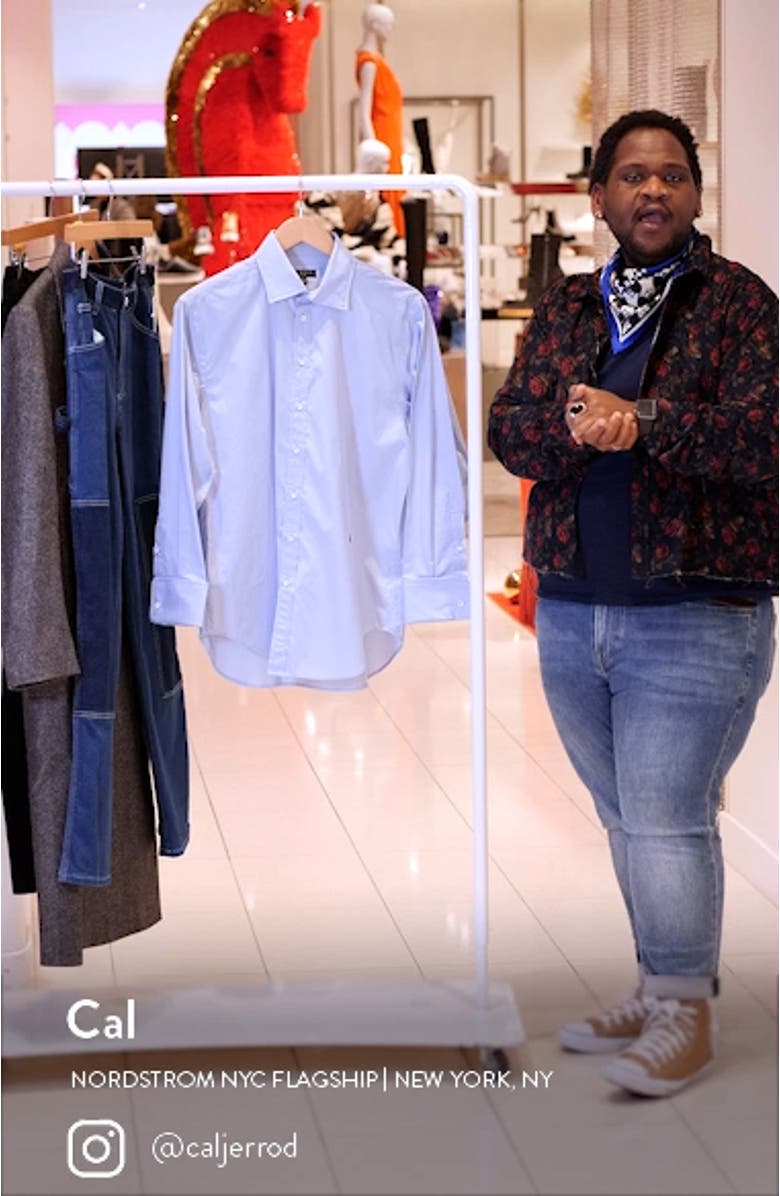 Diana Cotton Poplin Button-Up Shirt, sales video thumbnail