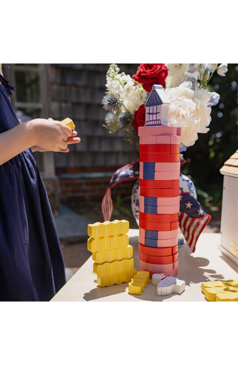 Daydream Society Seaside Lighthouse Lookout Stacking Game, Alternate, color, Assorted Pre-Pack