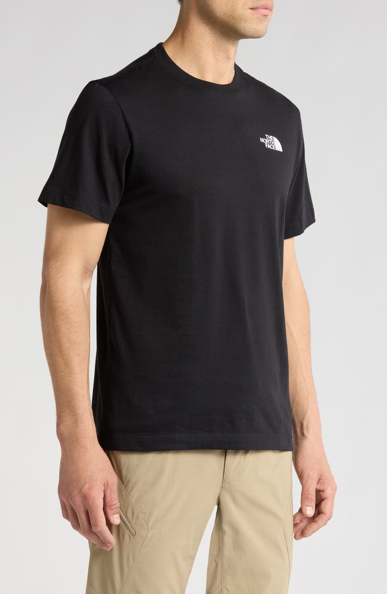 The North Face Box Logo Graphic Tee, Alternate, color, Tnf Black/ Tnf White
