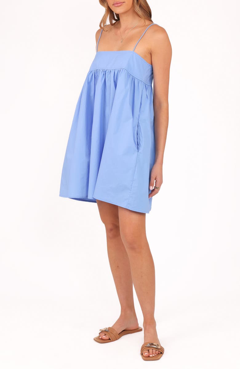 Petal & Pup Serina Cotton Poplin Shift Dress, Alternate, color, Blue