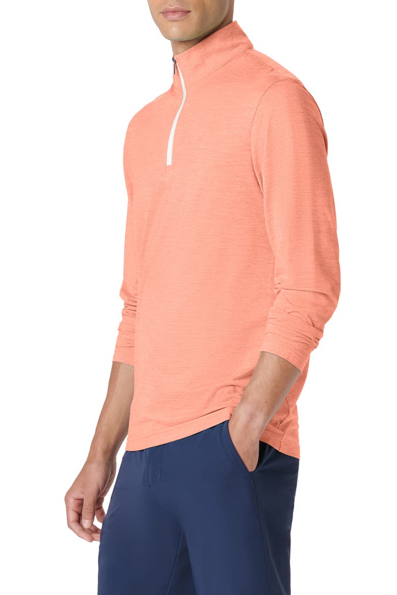 Quarter Zip Performance Pullover, Alternate, color, CORAL