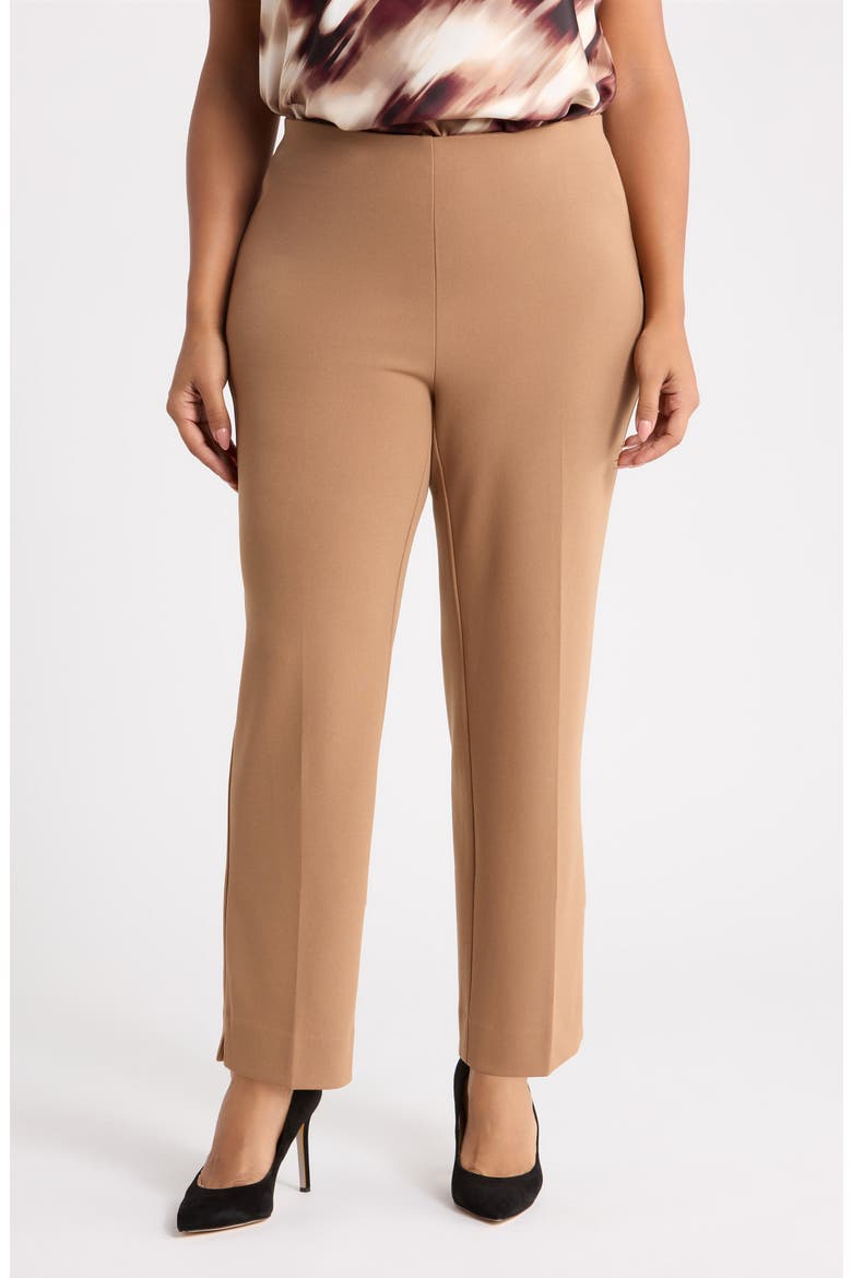 Hollywood Waist Straight Leg Ankle Pants, Main, color, VICUNA